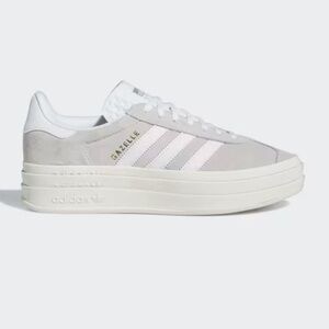 Adidas Women’s Gazelle Bold Sneakers size 11 - Gray and White